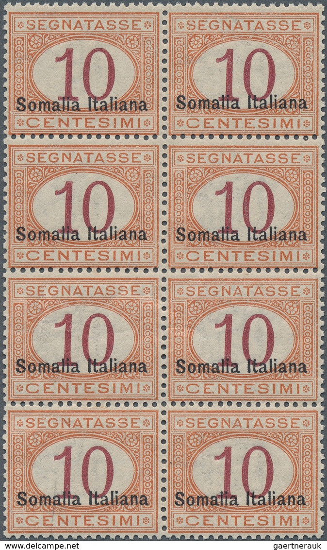 Italienisch-Somaliland - Portomarken: 1920, Italy Postage Due 10c. Orange/carmine With Black Opt. 'S - Somalië