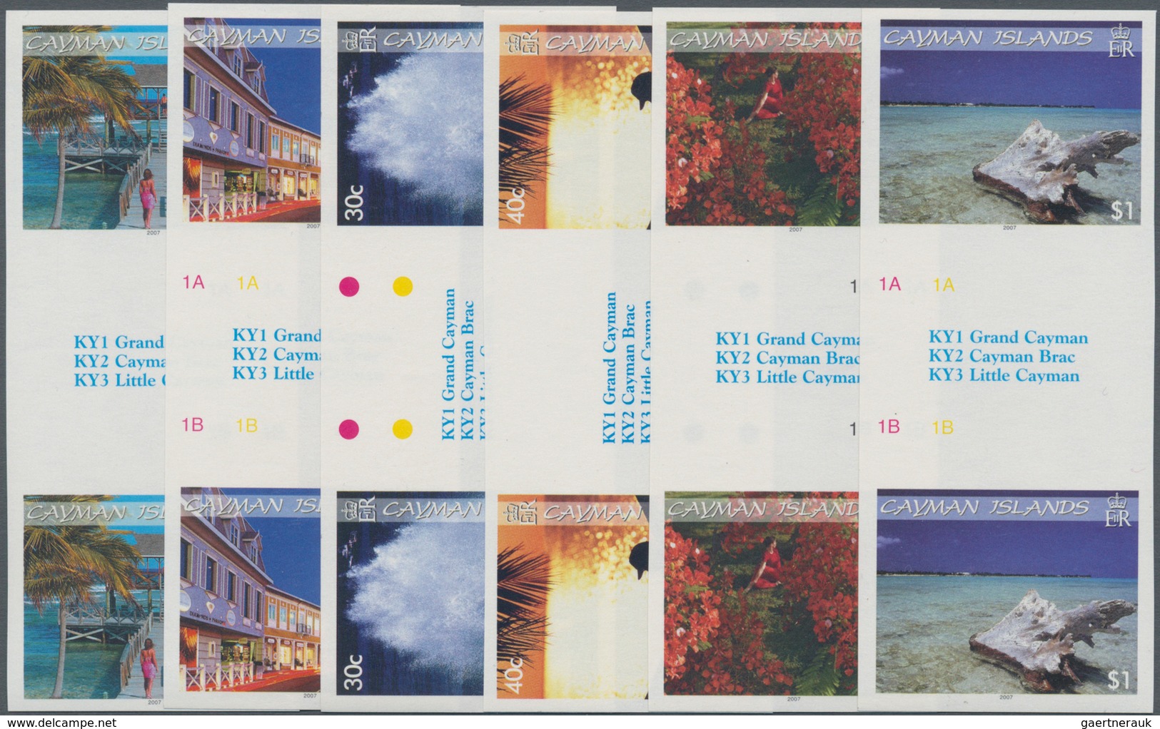 Kaiman-Inseln / Cayman Islands: 2007, Sights On Cayman Islands Complete Set Of Six In Horizontal Or - Cayman (Isole)