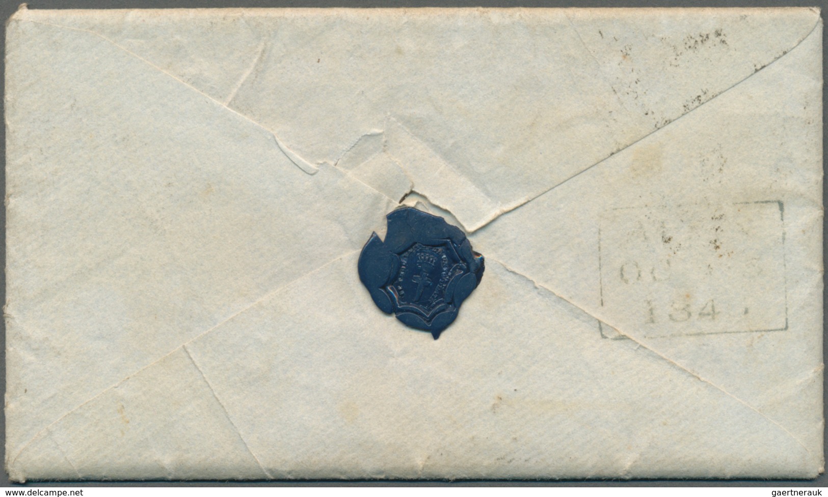 Kap Verde: 1846, Entire Letter (envelope With 8 Pages), Written 3 Jul 1846 "off The Cape Verde Islan - Cape Verde