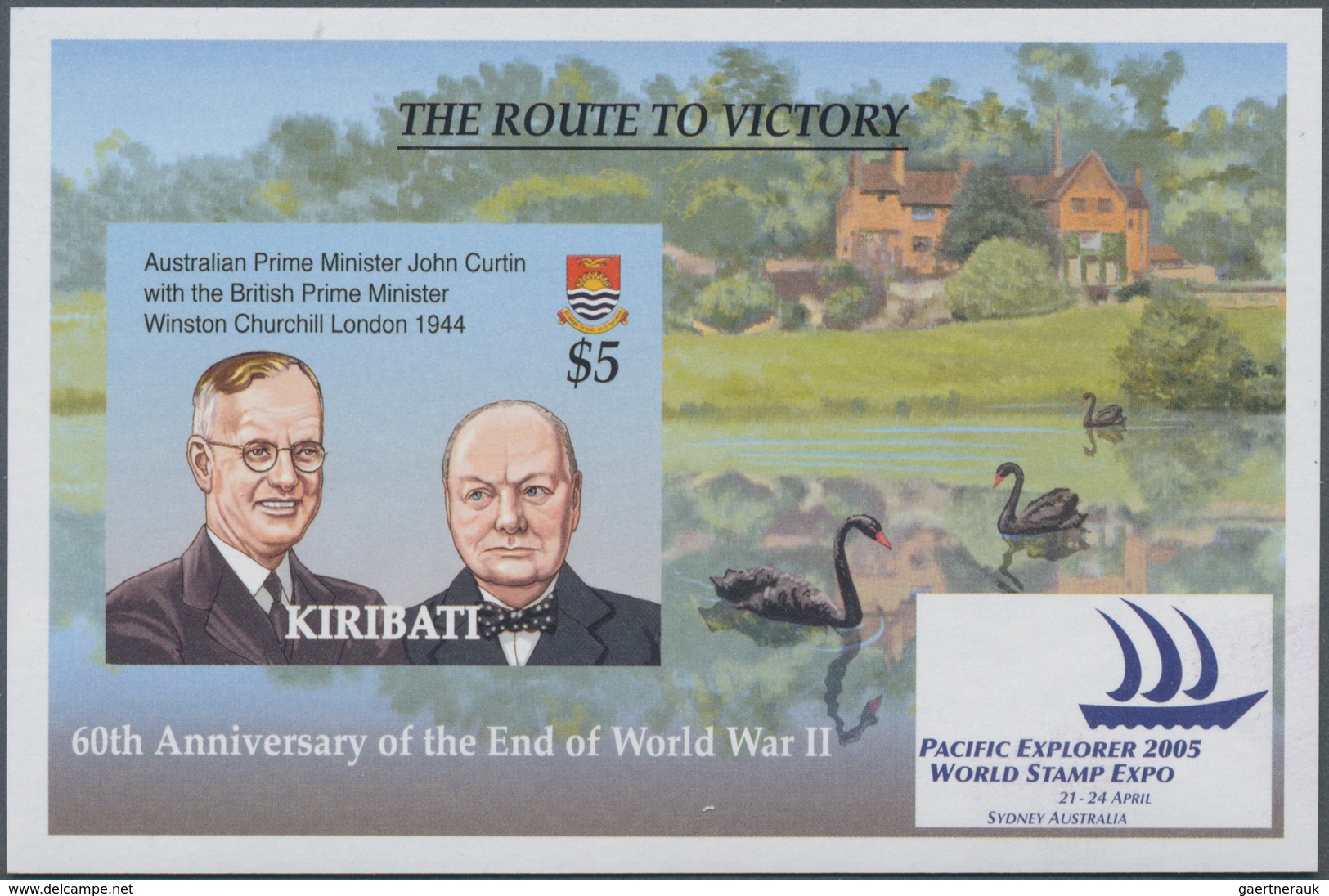 Kiribati (Gilbert-Inseln): 2005, 60 Years End Of WWII Complete Set Of Ten With Different War Scenes - Kiribati (1979-...)