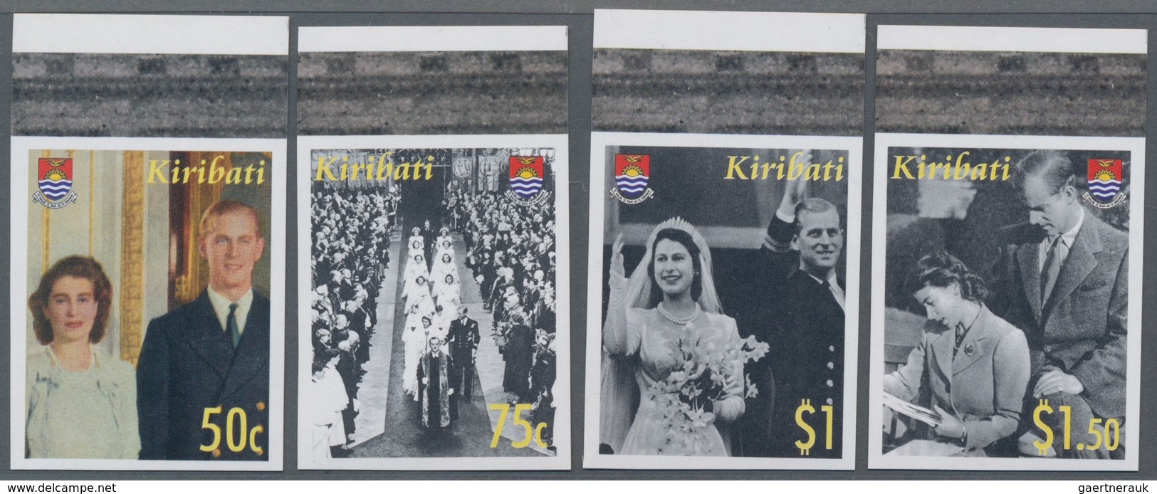 Kiribati (Gilbert-Inseln): 2007, Diamond Wedding Anniversary Of QEII And Prince Philip Complete IMPE - Kiribati (1979-...)