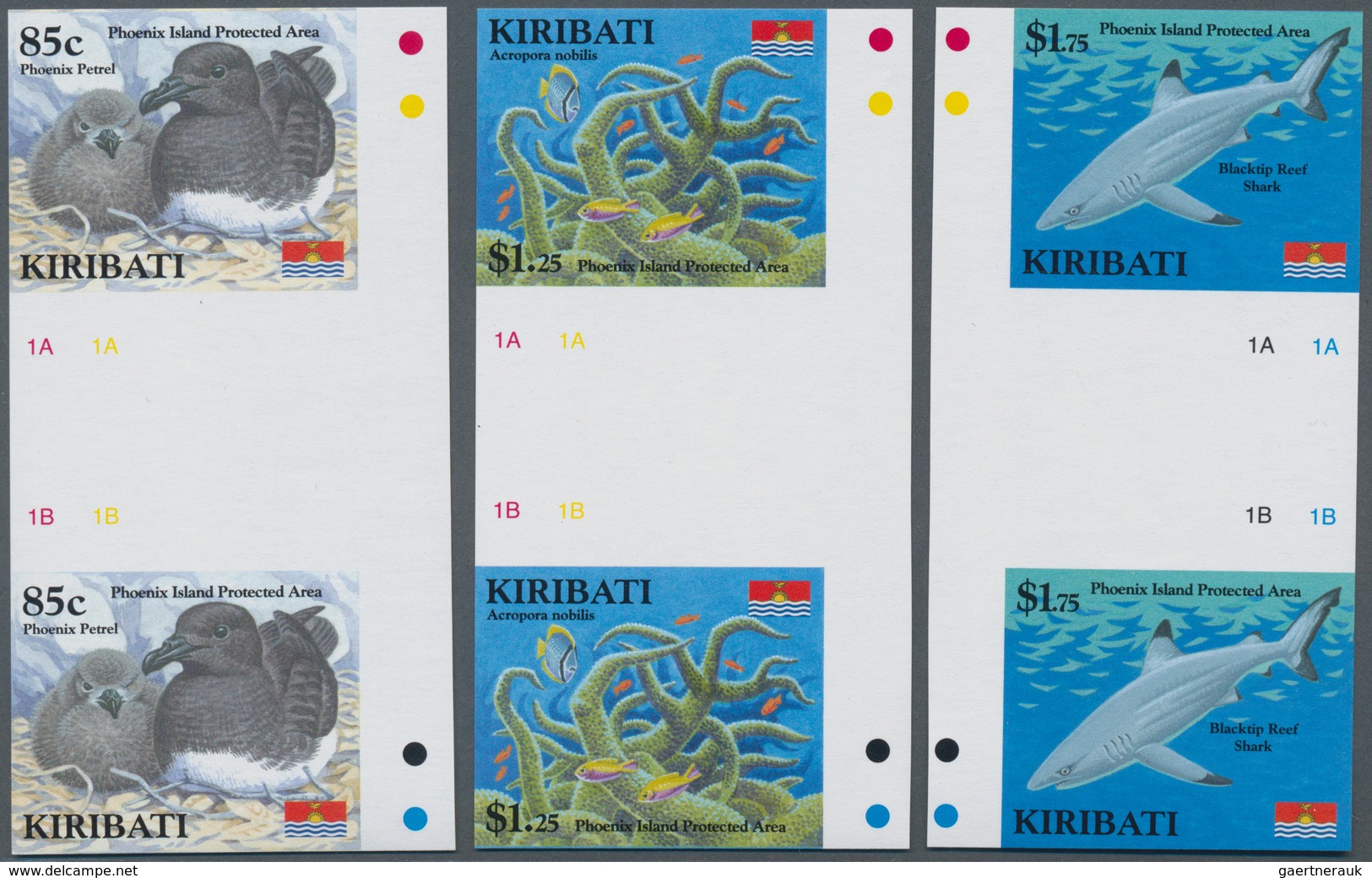 Kiribati (Gilbert-Inseln): 2008, Phoenix Island Protected Area Complete Set Of Six (Map, Phoenic Pet - Kiribati (1979-...)