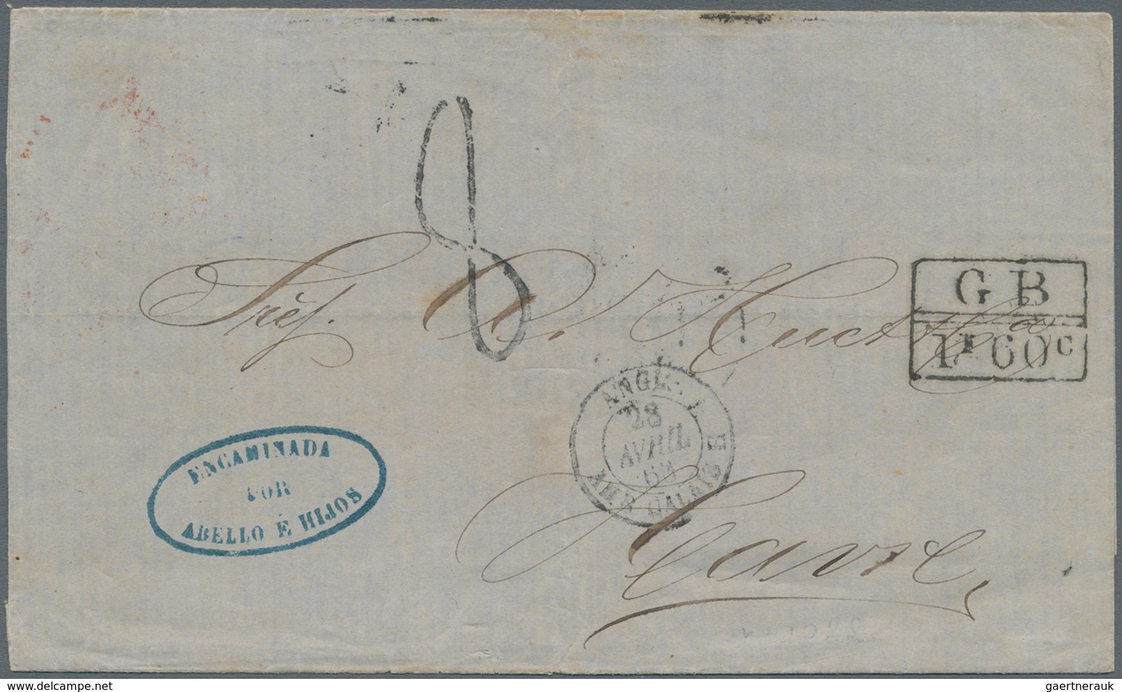 Kolumbien - Besonderheiten: 1863, Stampless Lettersheet From Rio Hacha 14 Mar 1863 To Le Havre/Franc - Colombia