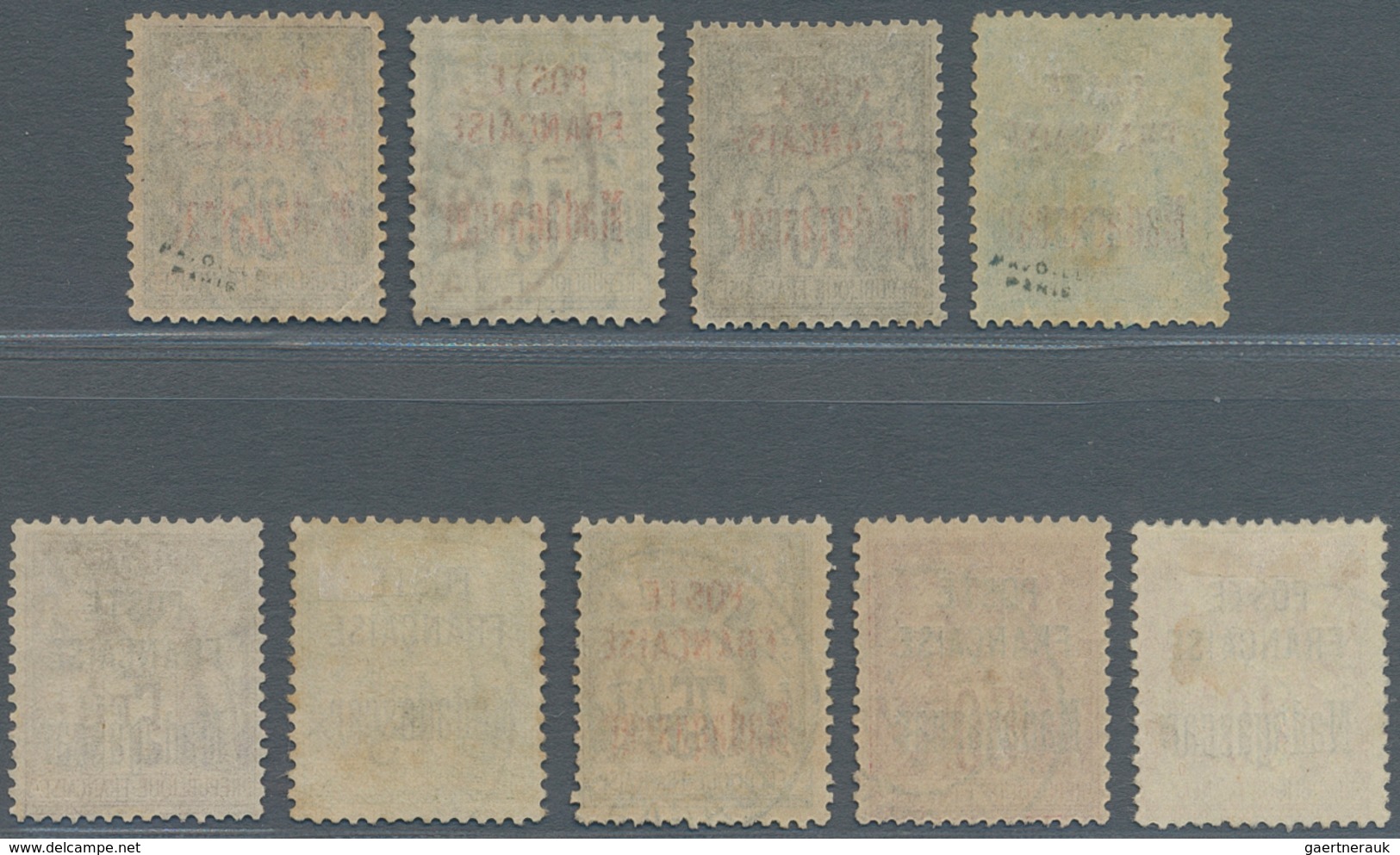 Madagaskar: 1895, FRENCH PROTECTORATE; Defintives: Issues Of France With Three-line Overprint "POSTE - Other & Unclassified