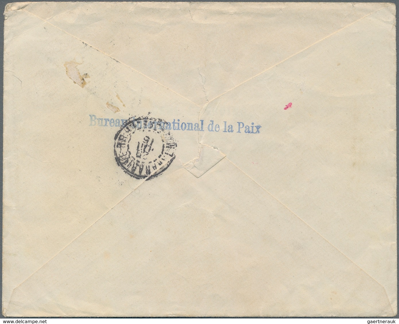 Madagaskar: 1915, Tananarive POW Camp Fort Duchesne: Envelope From Lübeck/Germany Via Swiss Internat - Altri & Non Classificati