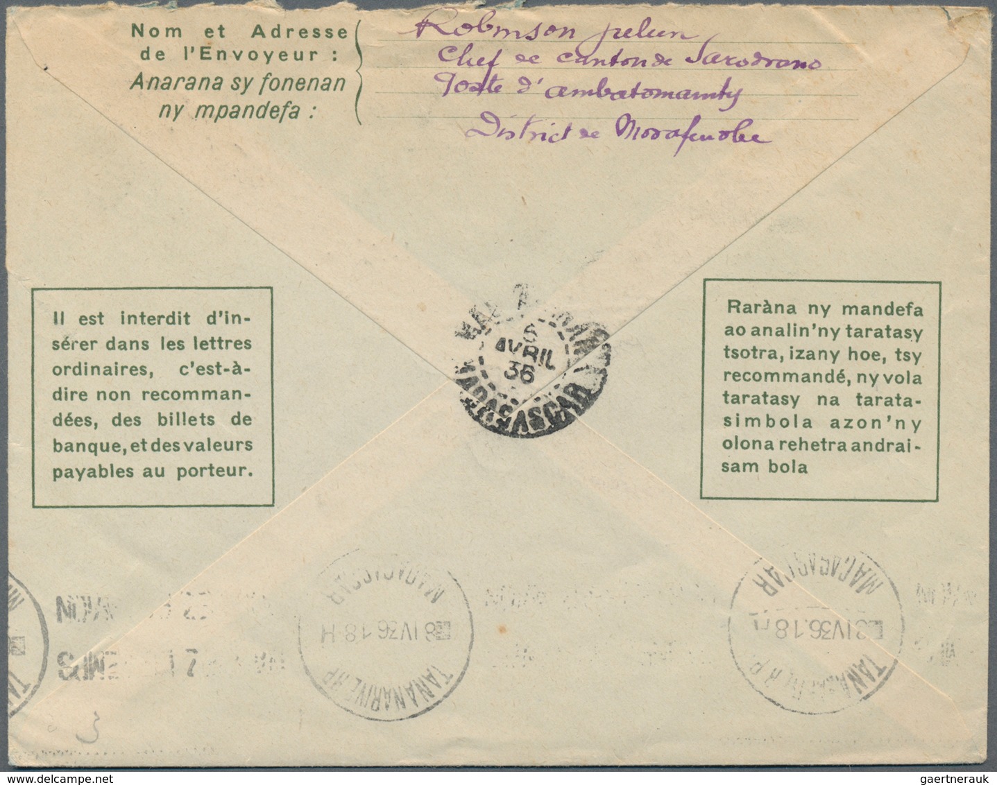 Madagaskar: 1921/33 Three Used Postal Stationery Envelopes, 1926 Uprated With 10c. Green And 25 C. L - Other & Unclassified