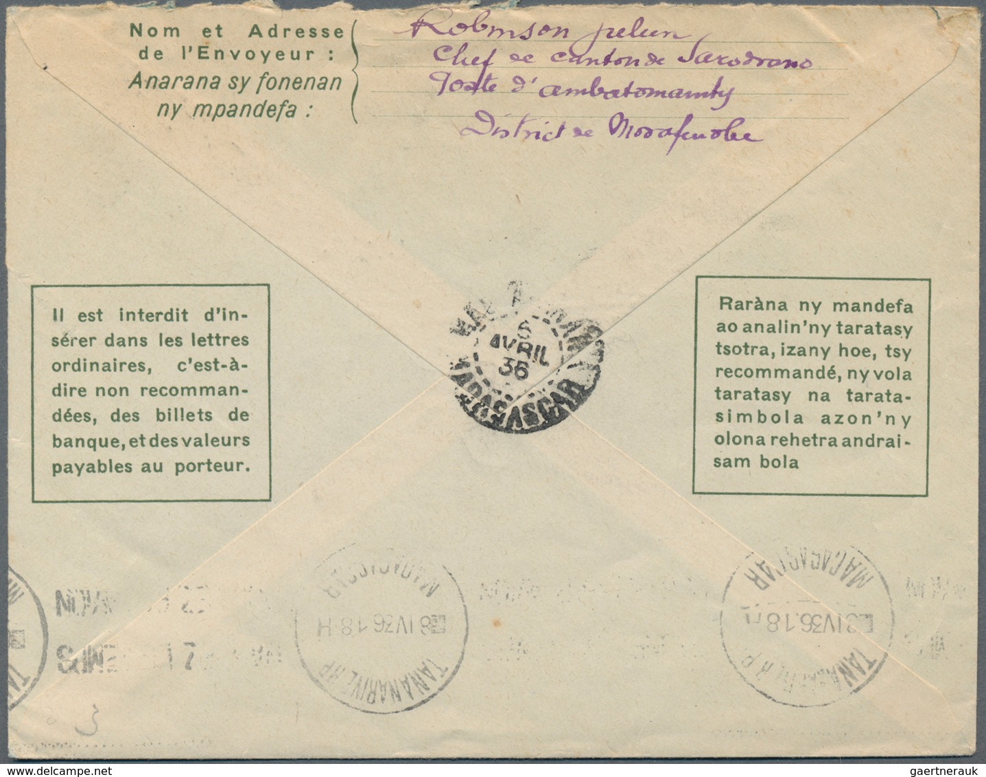 Madagaskar: 1921/33 Three Used Postal Stationery Envelopes, 1926 Uprated With 10c. Green And 25 C. L - Andere & Zonder Classificatie