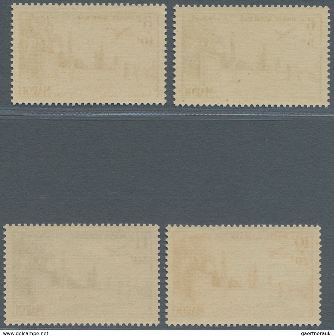 Marokko: 1952, Prepared But UNISSUED Airmail Issue For General Leclerc Monument At Temara Complete S - Unused Stamps