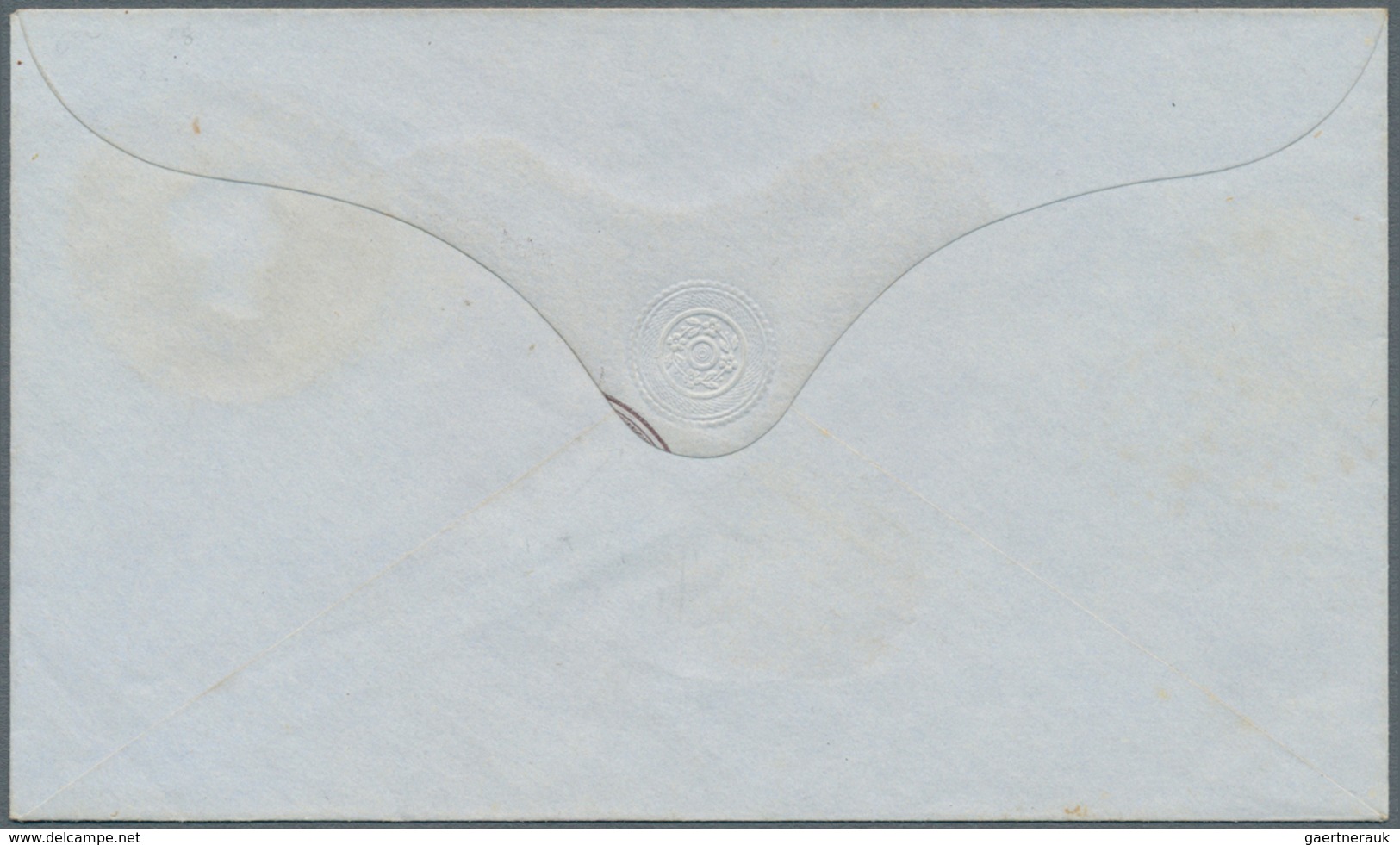 Mauritius: 1862, QV stationery envelopes (5): 6d (3, HG1a x2, 3d), 9d (2, HG 2, 2a) plus 6d (HG1) ov