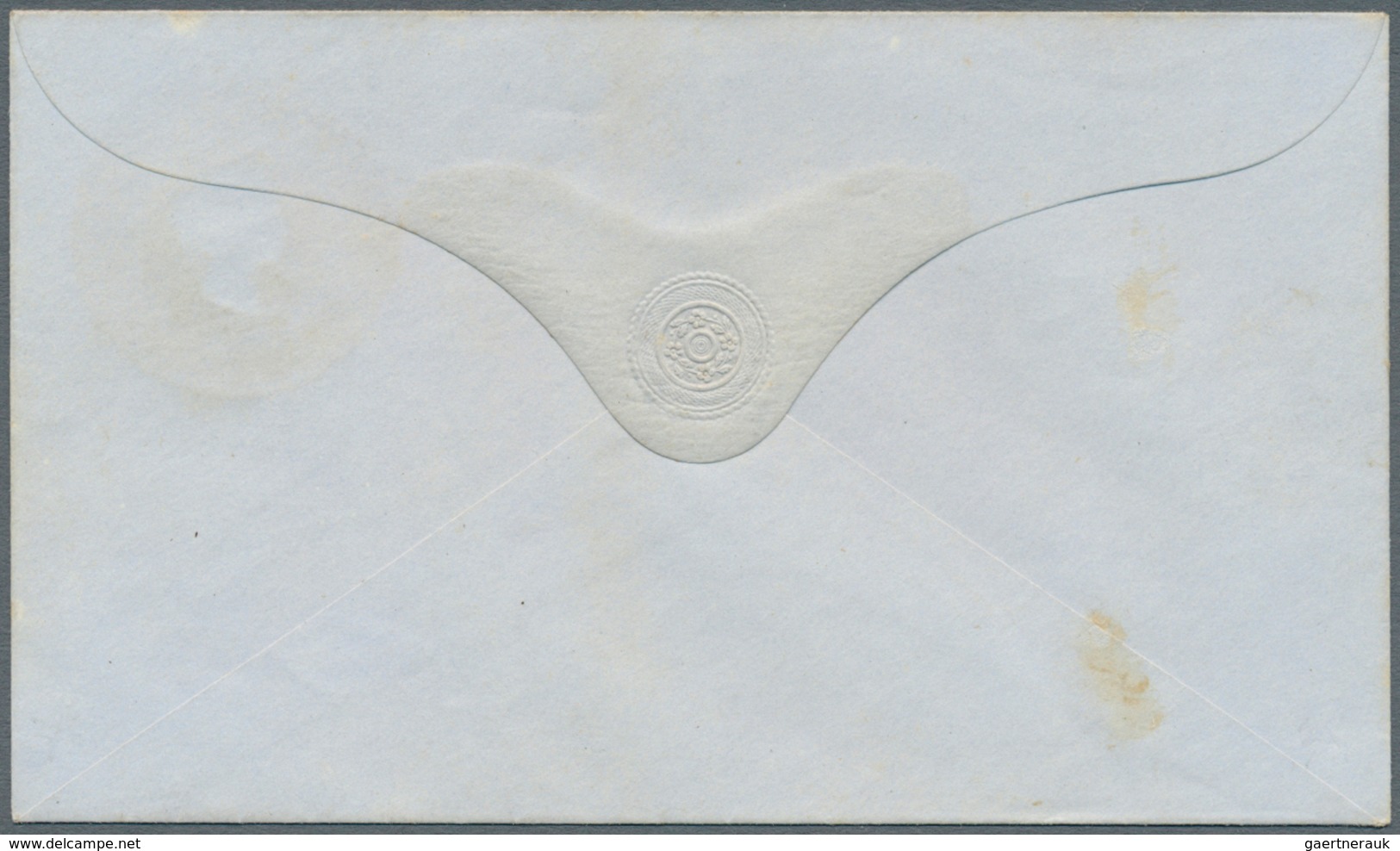 Mauritius: 1862, QV stationery envelopes (5): 6d (3, HG1a x2, 3d), 9d (2, HG 2, 2a) plus 6d (HG1) ov