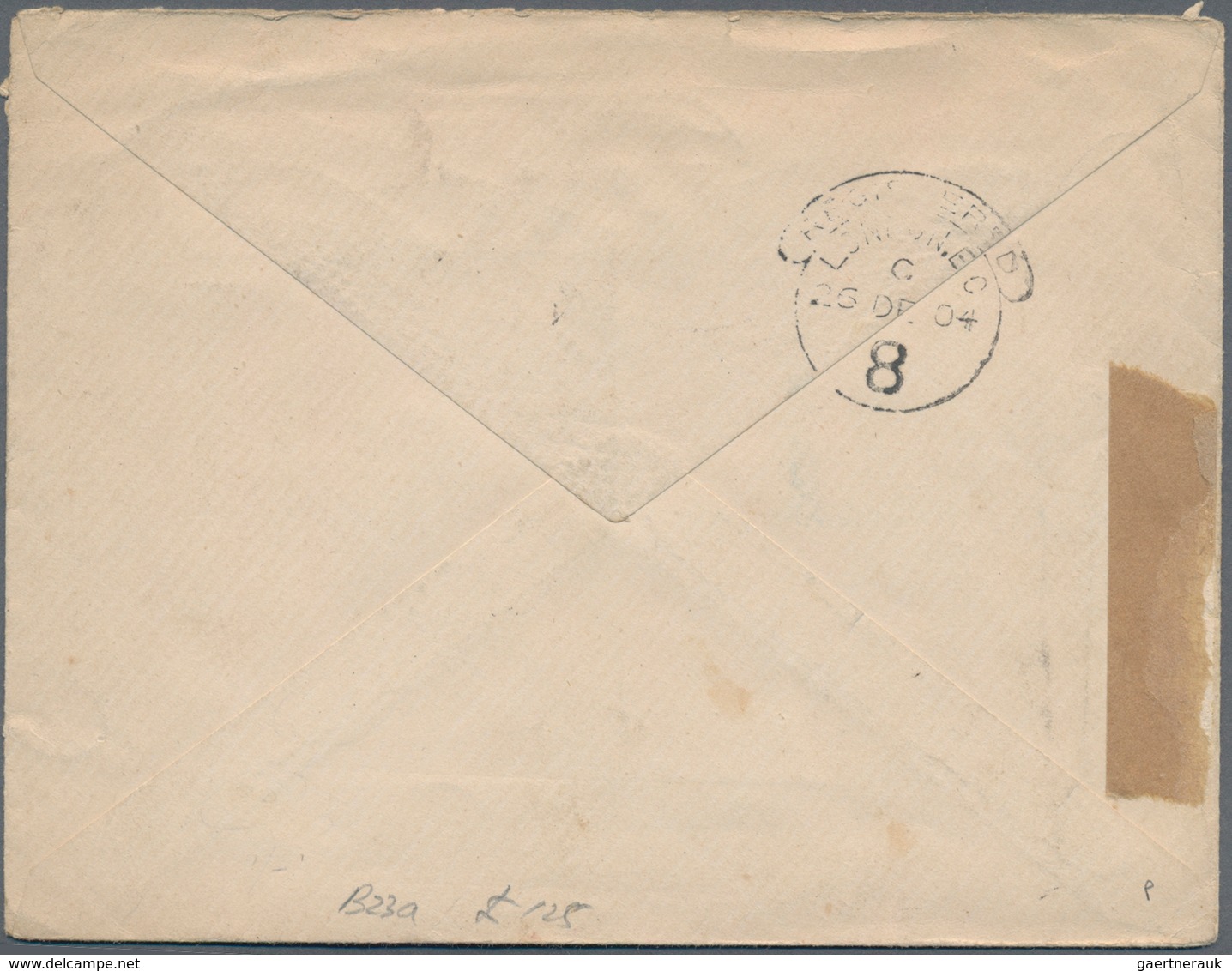 Mauritius: 1904. King Edward VII 6 Cents Carmine Postal Stationery Envelope With Vertical Pair 6c Pu - Mauritius (...-1967)