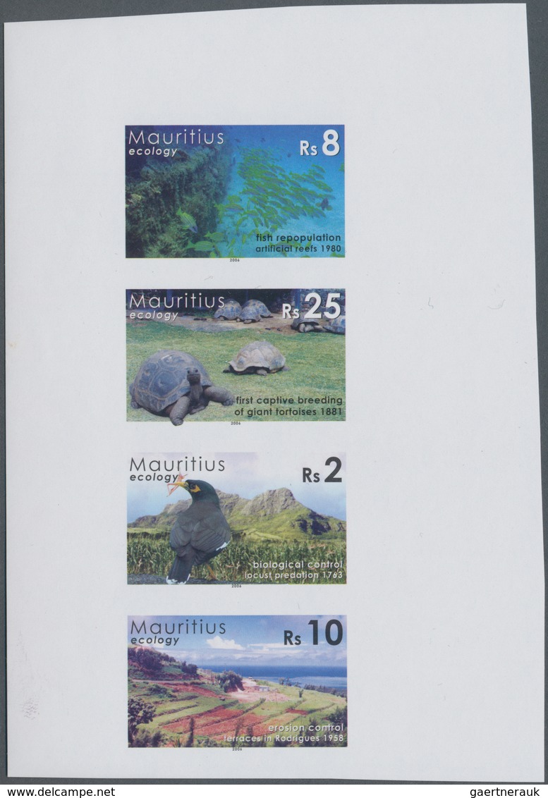 Mauritius: 2006, Ecology, IMPERFORATE Proof Se-tenant Strip Of Four, Mint Never Hinged. - Mauritius (...-1967)