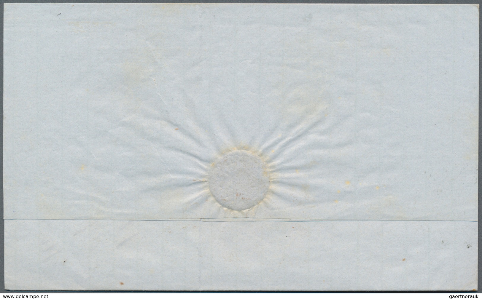 Mexiko: 1856, 1 R Yellow-orange Plate I With Overprint MORELIA Single Franking On Folded Letter To M - Mexico