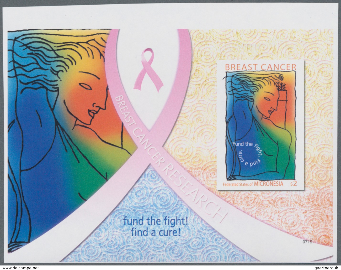 Mikronesien: 2008, Fight Against Breast Cancer In Perforate And IMPERFORATE Miniature Sheets, Mint N - Micronesia