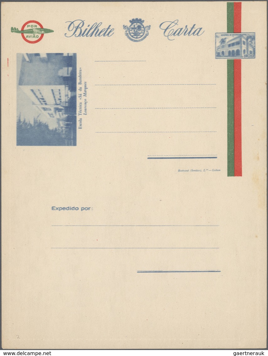 Mocambique - Provinzausgaben: Lourenco Marques: 1951, Ca., Air Letter Card $1., Blue Colour Clear Do - Lourenzo Marques