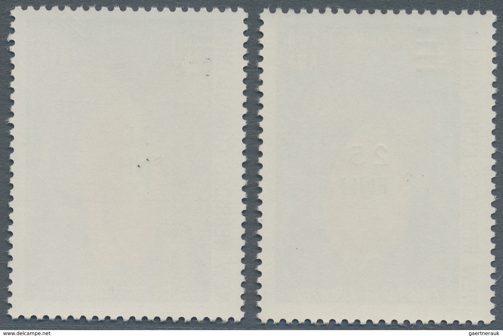 Neue Hebriden: 1977, 25 FNH On 25 Cent. And 30 FNH On 30 Centimes,"local Overprint", Mint Never Hing - Other & Unclassified