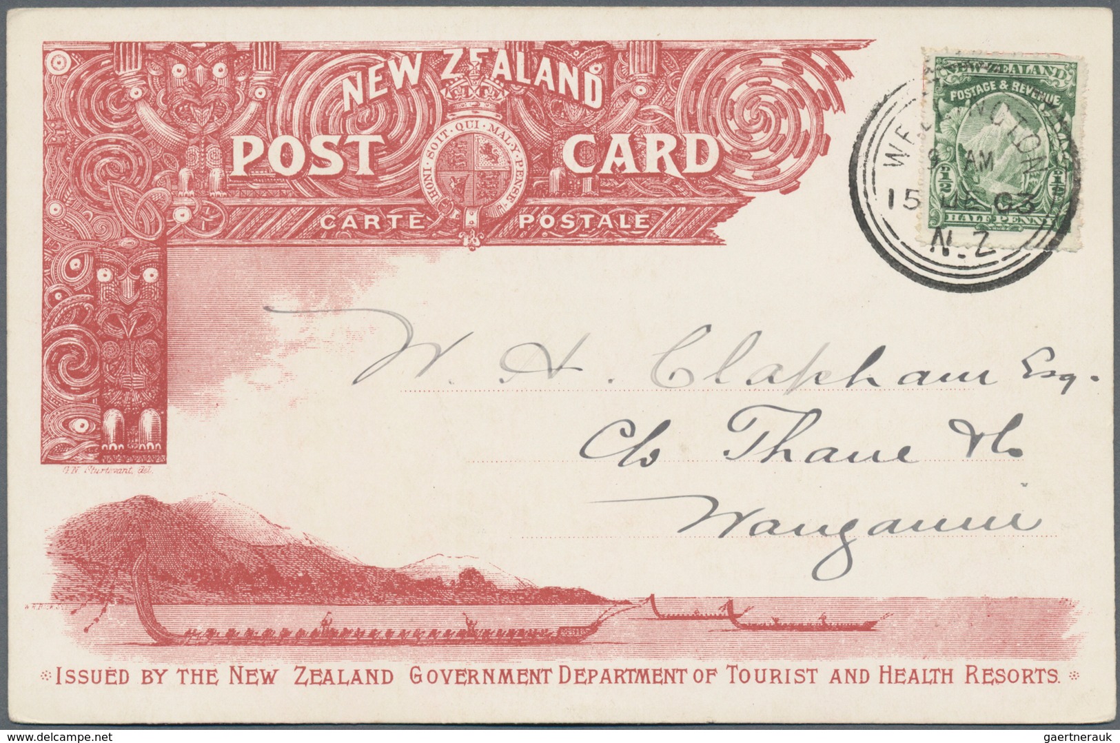 Neuseeland: 1903 (15.6.), nine different picture postcards 'Issued by the New Zealand Government Dep