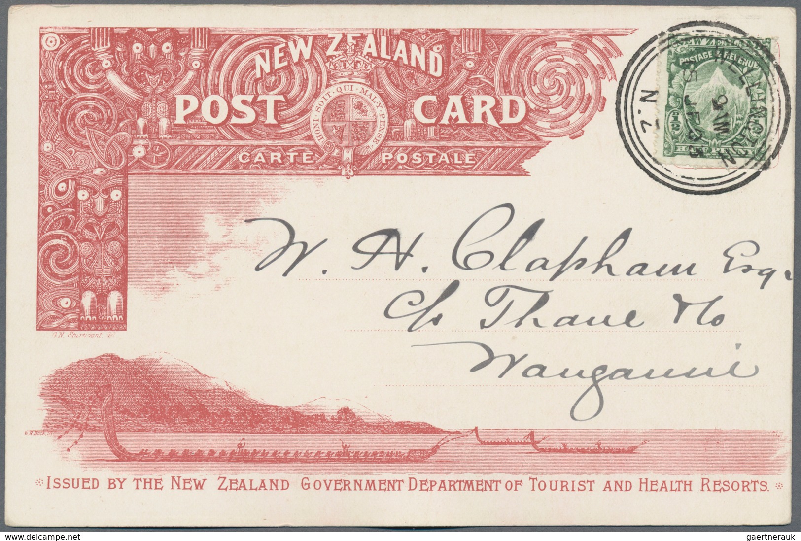 Neuseeland: 1903 (15.6.), nine different picture postcards 'Issued by the New Zealand Government Dep