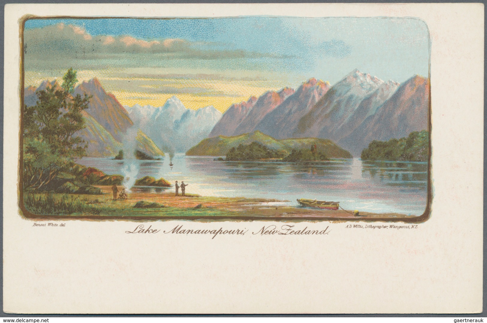 Neuseeland: 1903 (15.6.), nine different picture postcards 'Issued by the New Zealand Government Dep