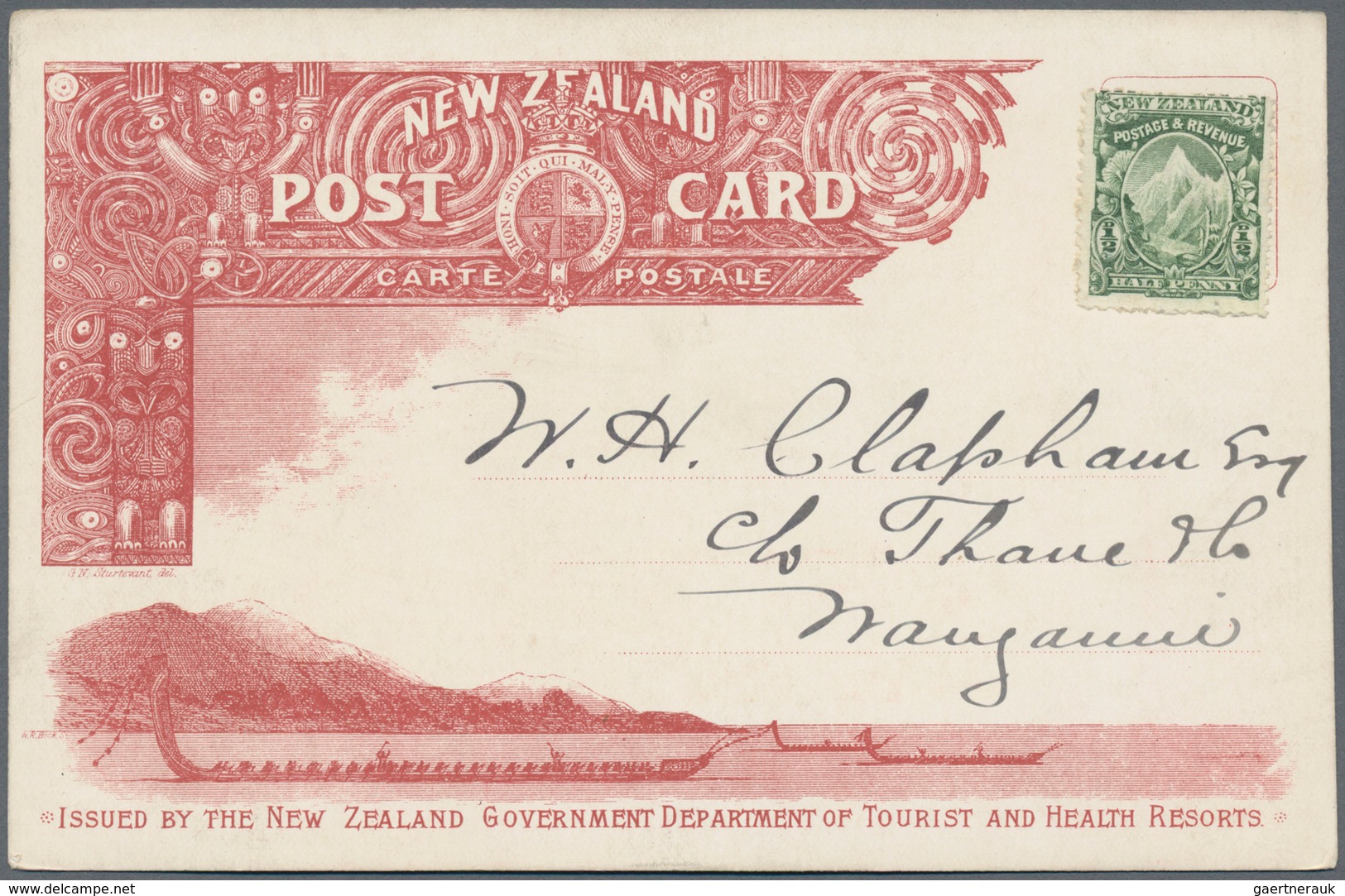 Neuseeland: 1903 (15.6.), nine different picture postcards 'Issued by the New Zealand Government Dep