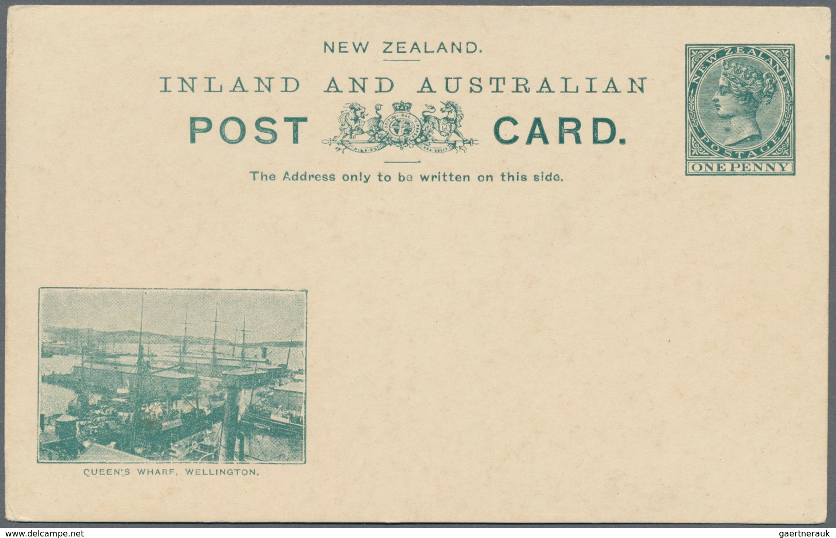 Neuseeland - Ganzsachen: 1897, Six Different Pictorial Stat. Postcards QV 1d. Green With Views At Lo - Postal Stationery