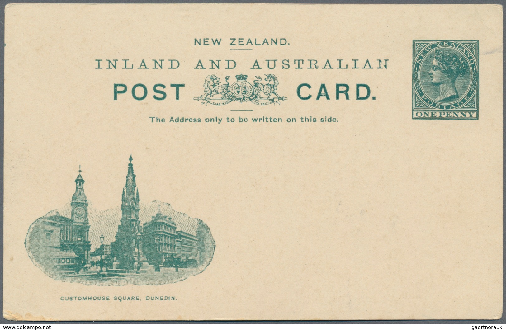 Neuseeland - Ganzsachen: 1897, Six Different Pictorial Stat. Postcards QV 1d. Green With Views At Lo - Postal Stationery