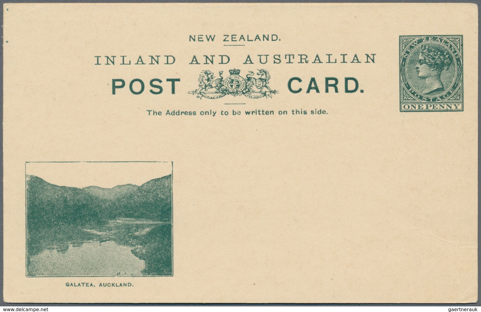 Neuseeland - Ganzsachen: 1897, Six Different Pictorial Stat. Postcards QV 1d. Green With Views At Lo - Postal Stationery