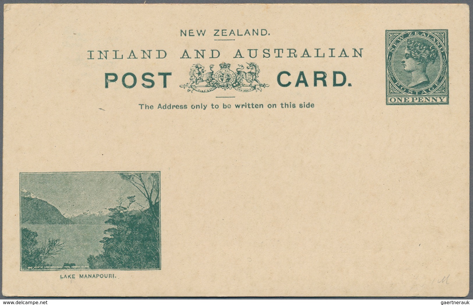 Neuseeland - Ganzsachen: 1897, six different pictorial stat. postcards QV 1d. green with views at lo