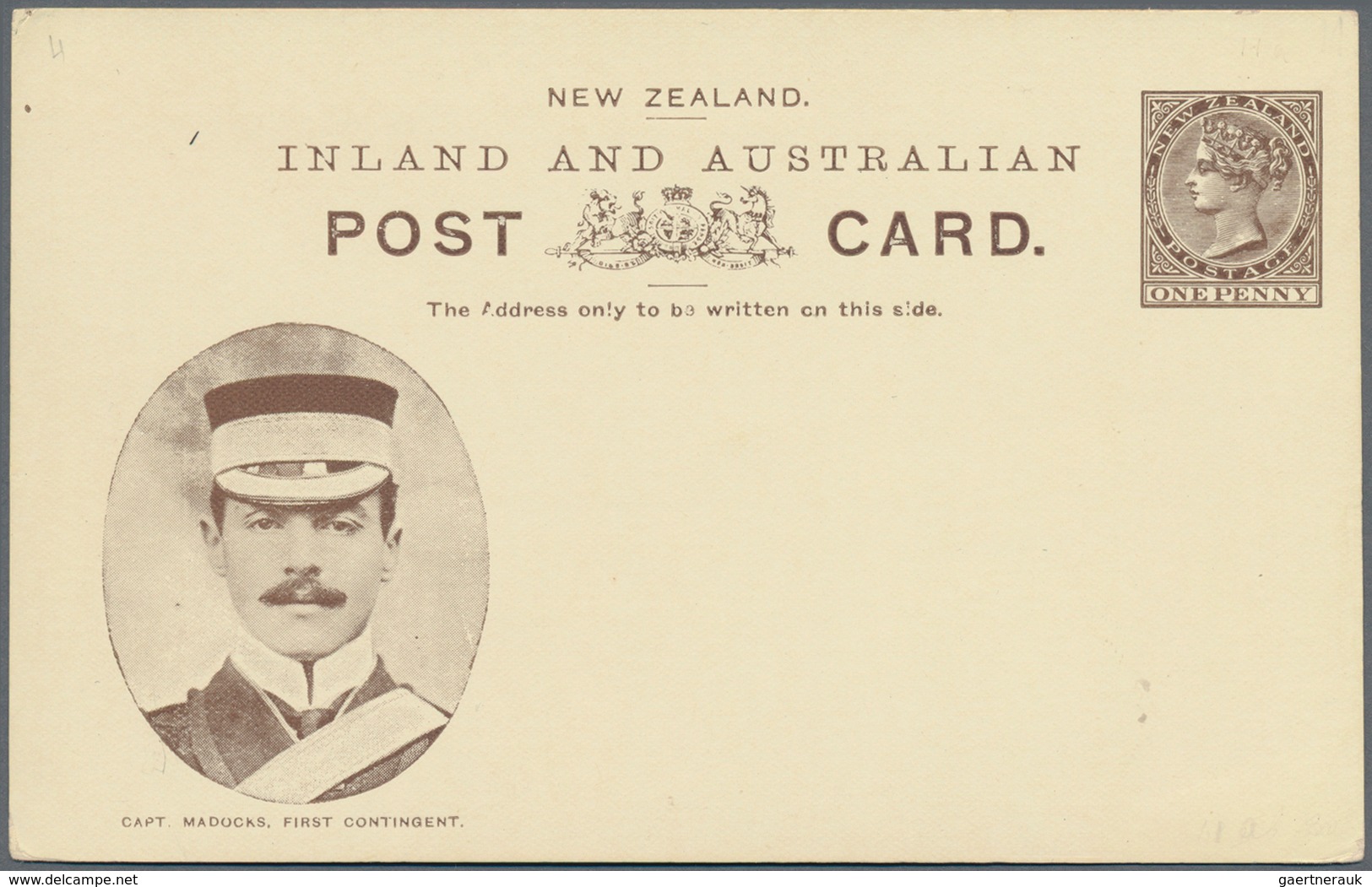 Neuseeland - Ganzsachen: 1901, Eight Different Pictorial Stat. Postcards QV 1d. Brown With Boer War - Entiers Postaux