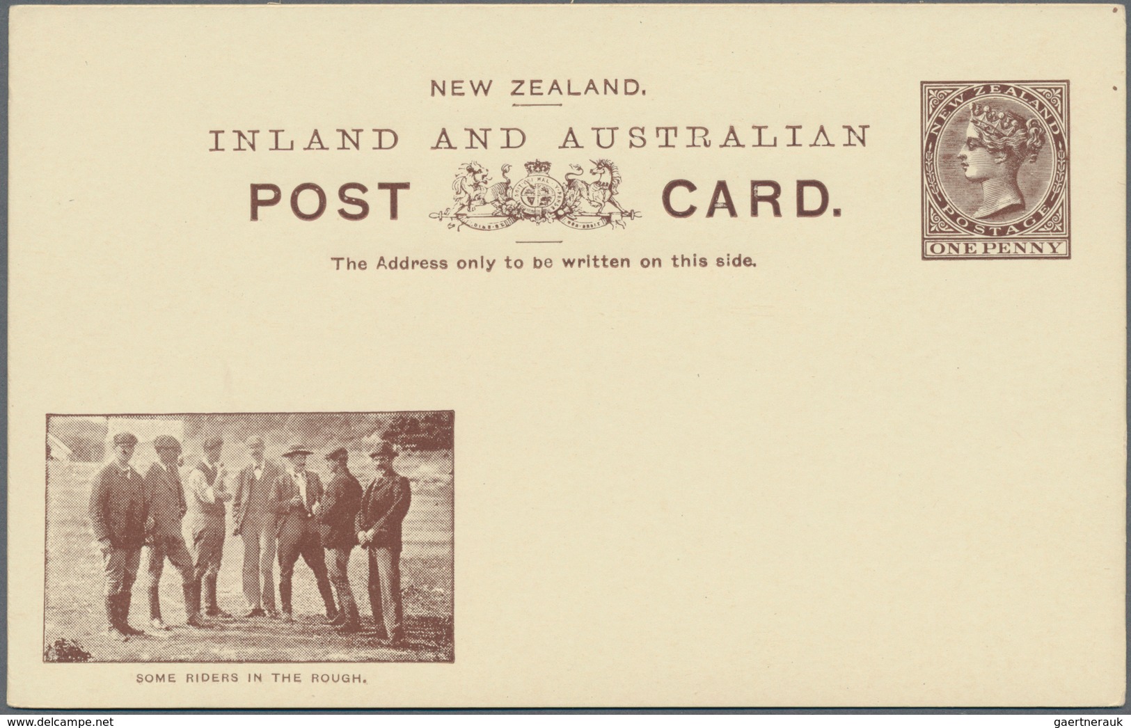 Neuseeland - Ganzsachen: 1901, eight different pictorial stat. postcards QV 1d. brown with Boer War