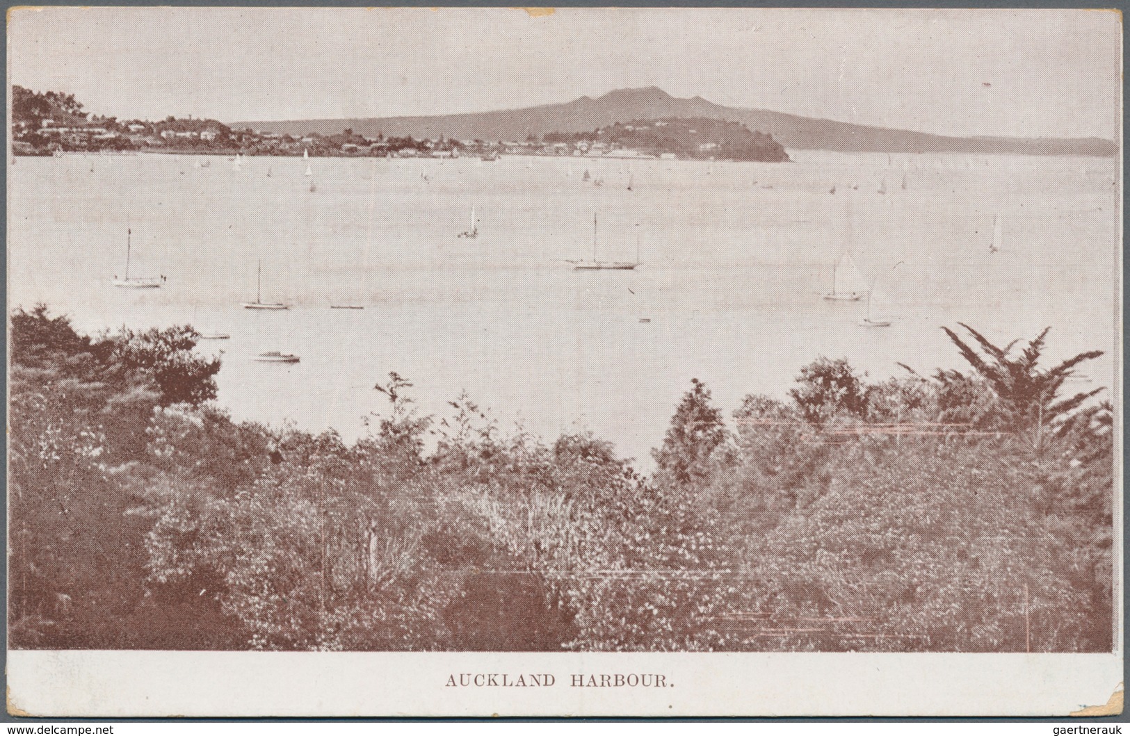 Neuseeland - Ganzsachen: 1913, AUCKLAND EXHIBITION 1d. Red Pictorial Stat. Postcard With View 'AUCKL - Postal Stationery