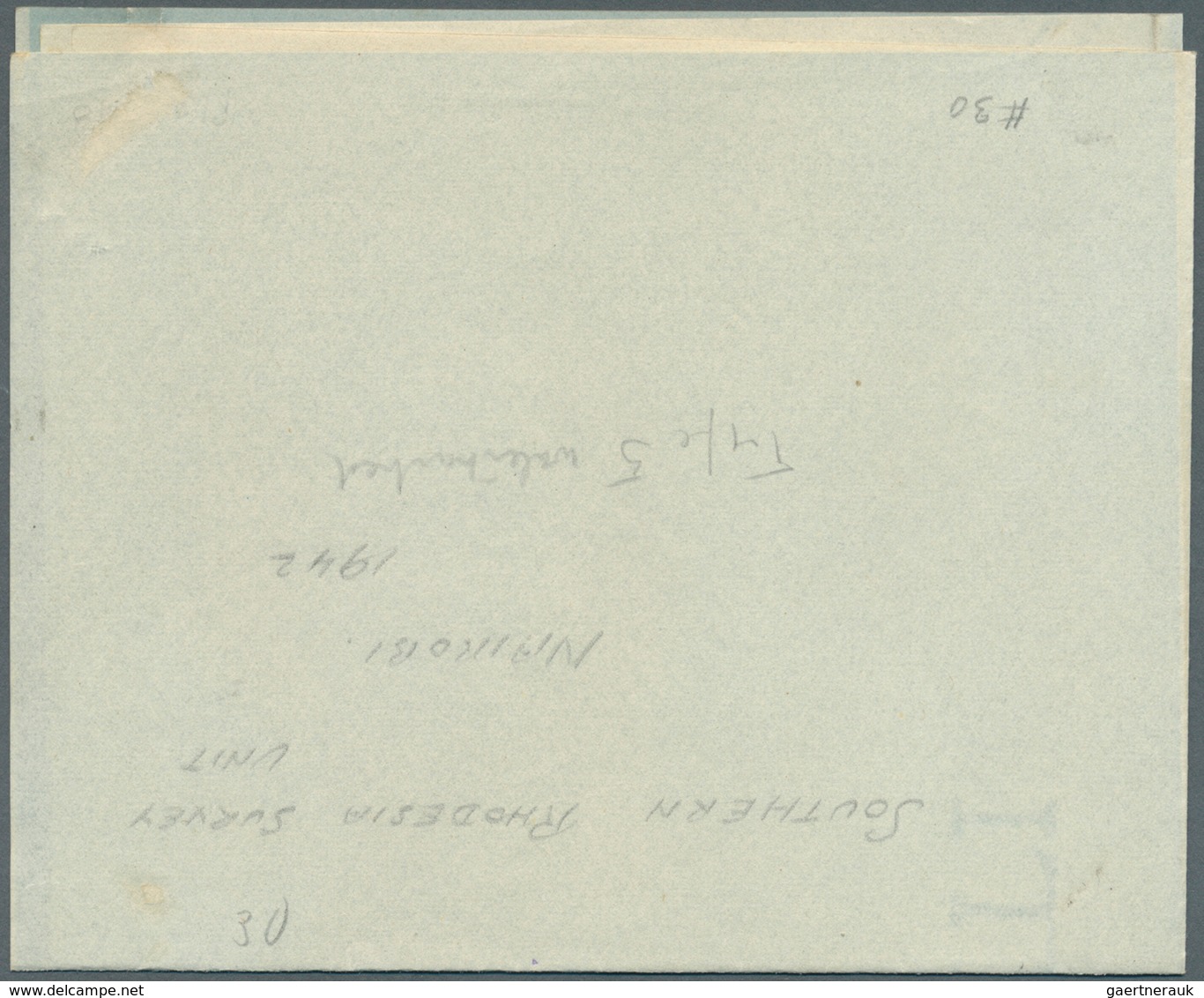 Ostafrikanische Gemeinschaft: 1941/1942, Two Different Types Of Air Mail Letter Cards In Blue On Whi - Brits Oost-Afrika