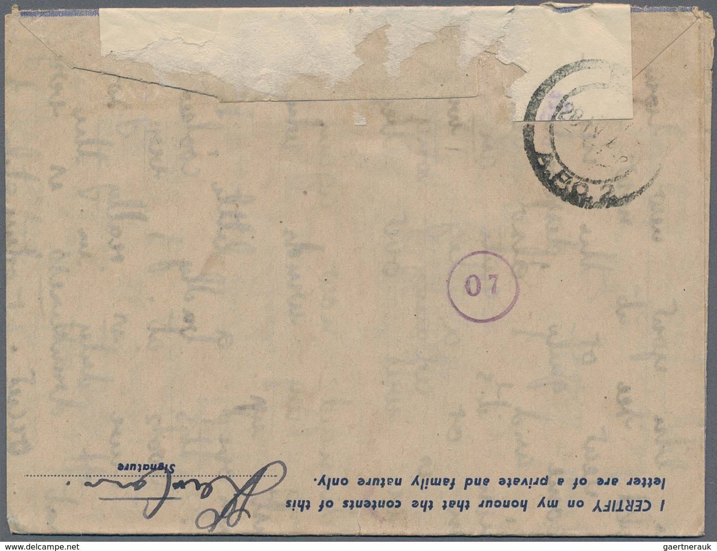 Ostafrikanische Gemeinschaft: 1944, Air Mail Letter Cards With Blue Value Tablet "25 CENTS / N 4", A - British East Africa