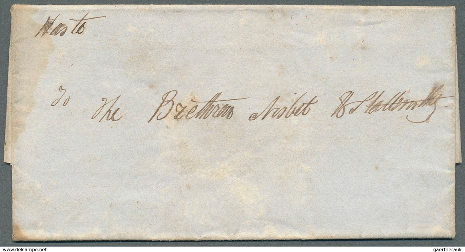 Samoa - Besonderheiten: 1848, Folded Entire Written 'On Board The 'Williams' On 29th May 1848' Addre - Samoa