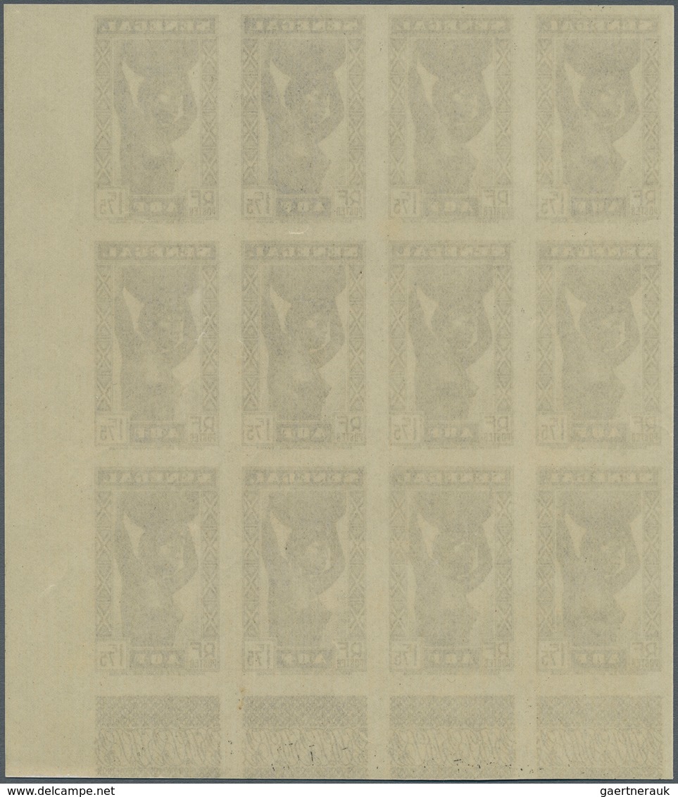 Senegal: 1938, Definitives "Senegalese Woman", 1.75fr. Grey-black Instead Of Issued Ultramarine, Imp - Other & Unclassified