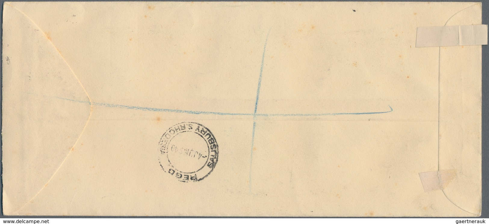 Süd-Rhodesien: 1940 Registered Cover With Full Set Of 8 Stamps Half A Penny To One Shilling On The O - Southern Rhodesia (...-1964)