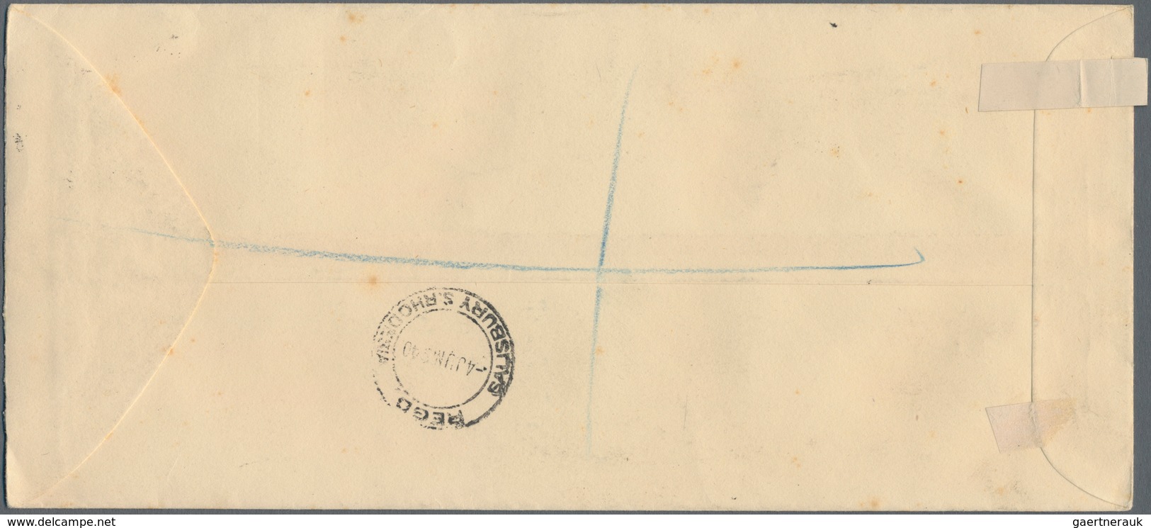 Süd-Rhodesien: 1940 Registered Cover With Full Set Of 8 Stamps Half A Penny To One Shilling On The O - Zuid-Rhodesië (...-1964)