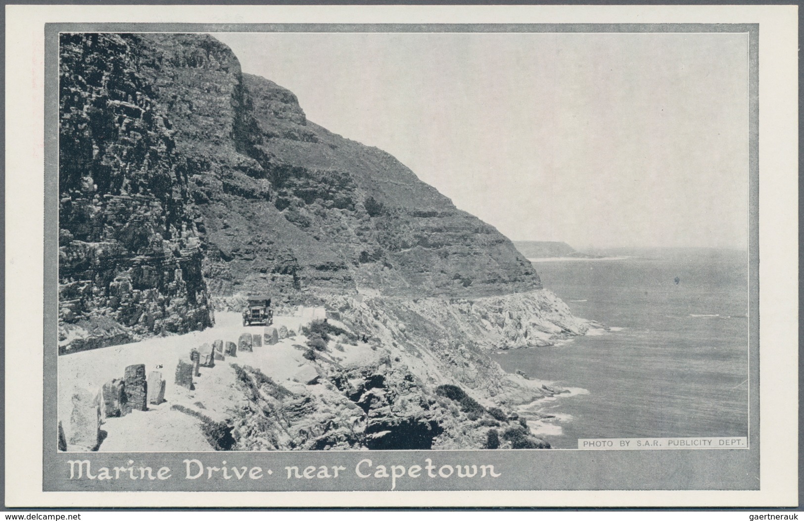 Südafrika - Ganzsachen: 1931, pictorial stat. postcards ship-type 1d. red/black COMPLETE SET of 12 d