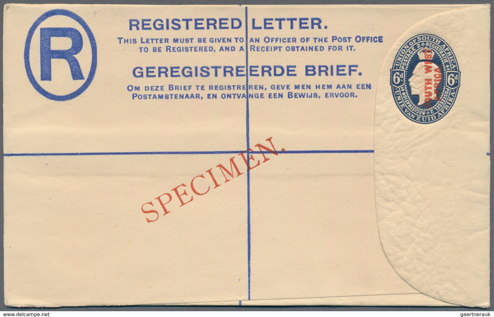 Südwestafrika: 1923/1930 (ca.), POSTAL STATIONERY: Attractive Group With Nine Different Items All Wi - Zuidwest-Afrika (1923-1990)