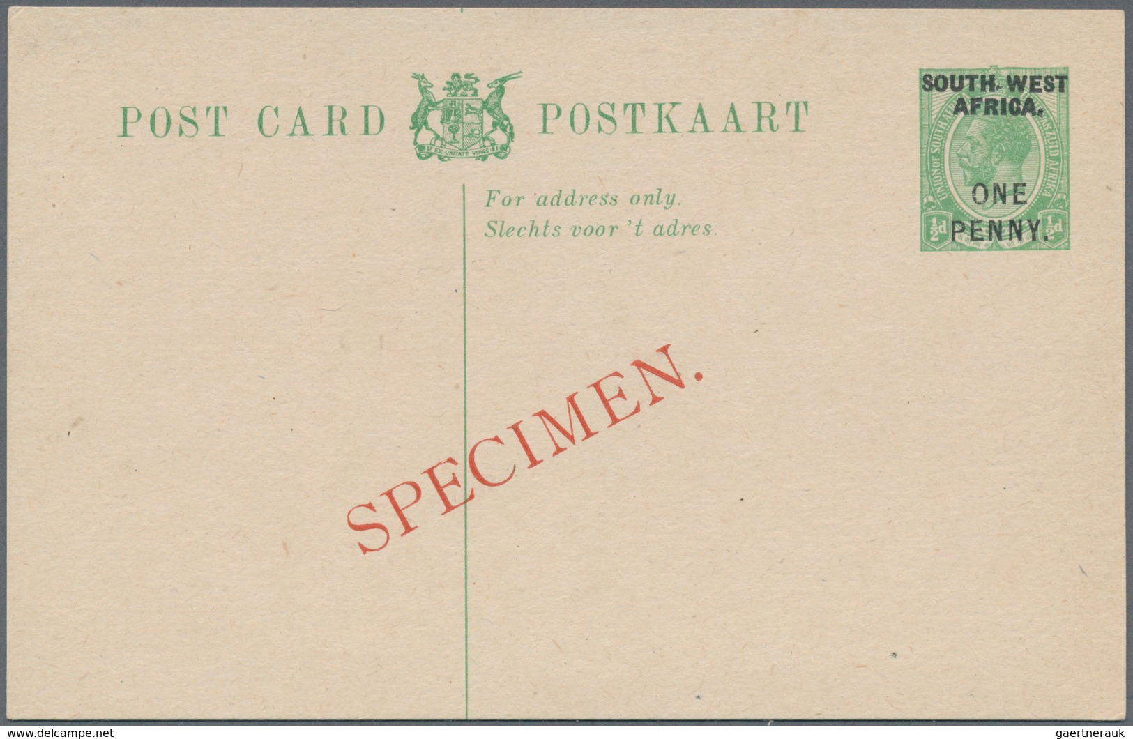 Südwestafrika: 1923/1930 (ca.), POSTAL STATIONERY: attractive group with nine different items all wi
