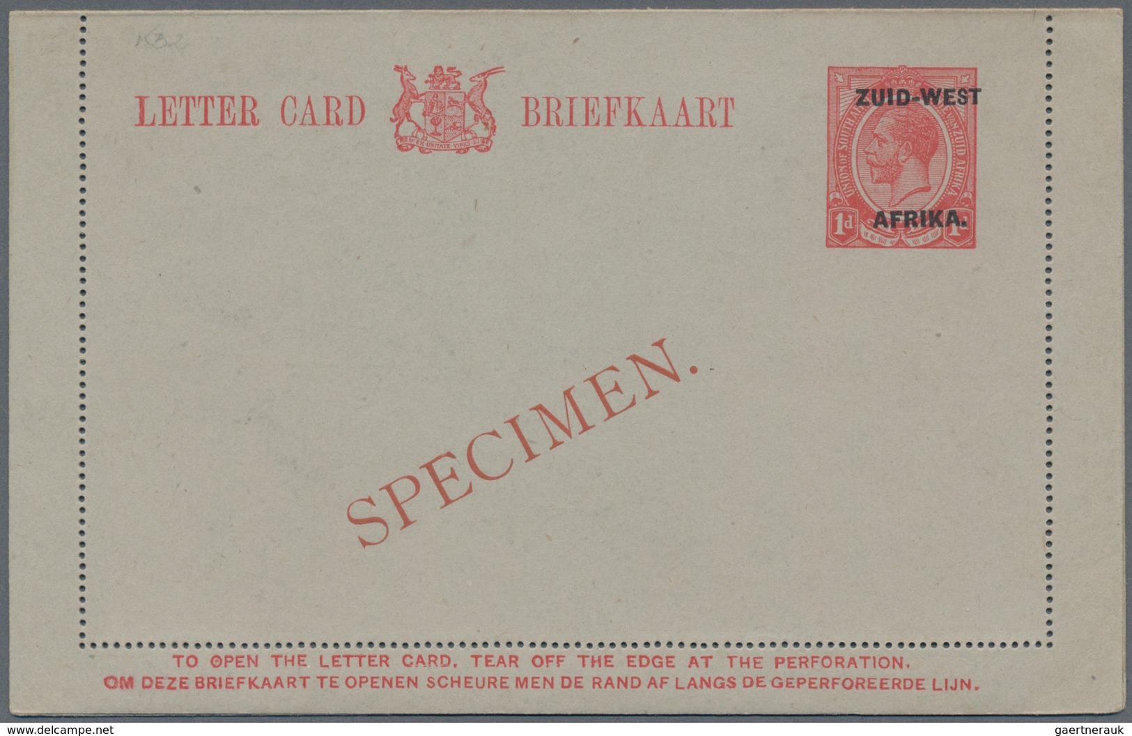 Südwestafrika: 1923/1930 (ca.), POSTAL STATIONERY: attractive group with nine different items all wi