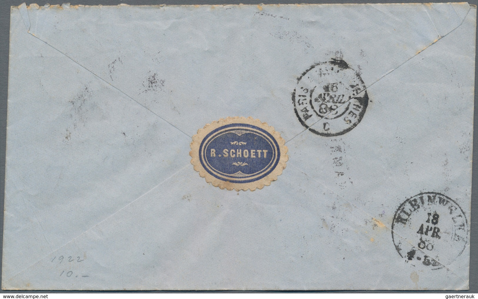 Surinam: 1888/1897, Lot Of 3 Covers To Germany, Comprising A 4-color Franking With 1 C Grey, 2 X 2 C - Surinam ... - 1975