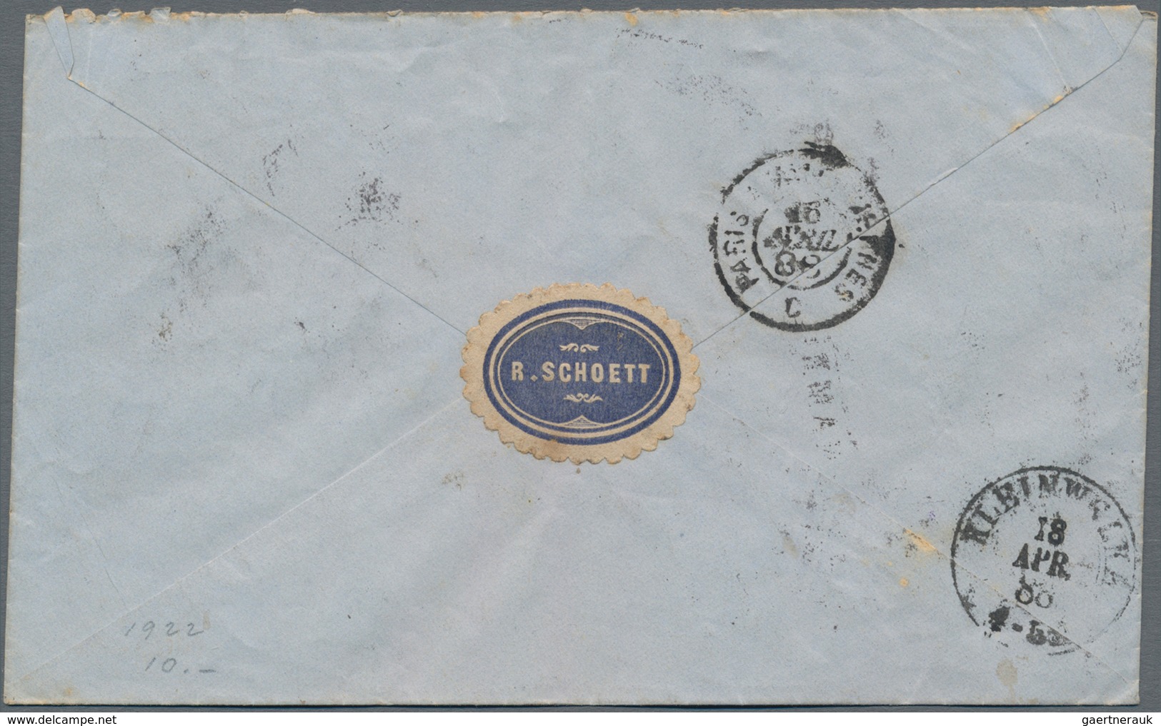Surinam: 1888/1897, Lot Of 3 Covers To Germany, Comprising A 4-color Franking With 1 C Grey, 2 X 2 C - Suriname ... - 1975