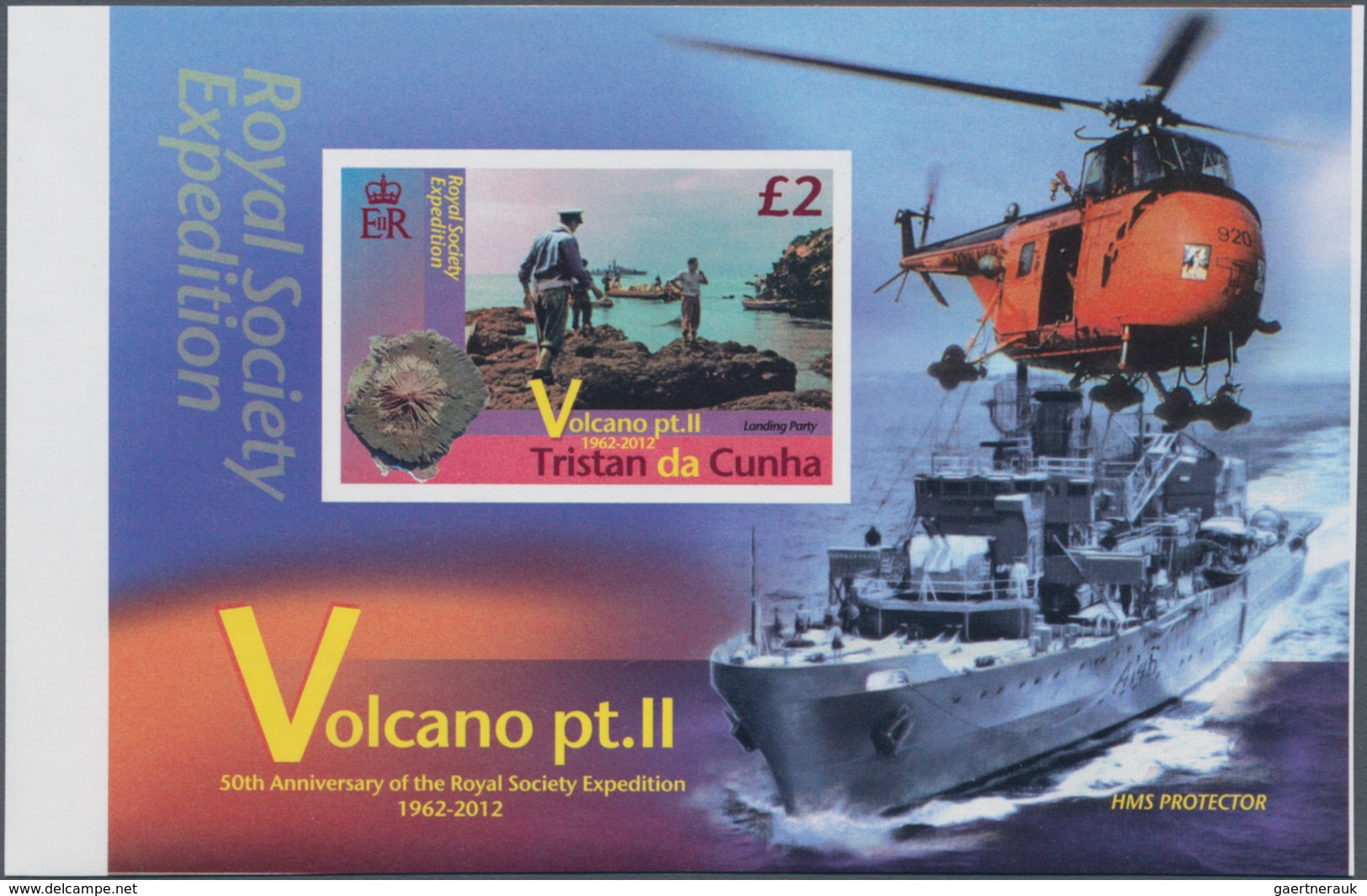 Tristan Da Cunha: 2012, 50th Anniversary Of The Royal Society Expedition Due To Volcanic Eruption Co - Tristan Da Cunha