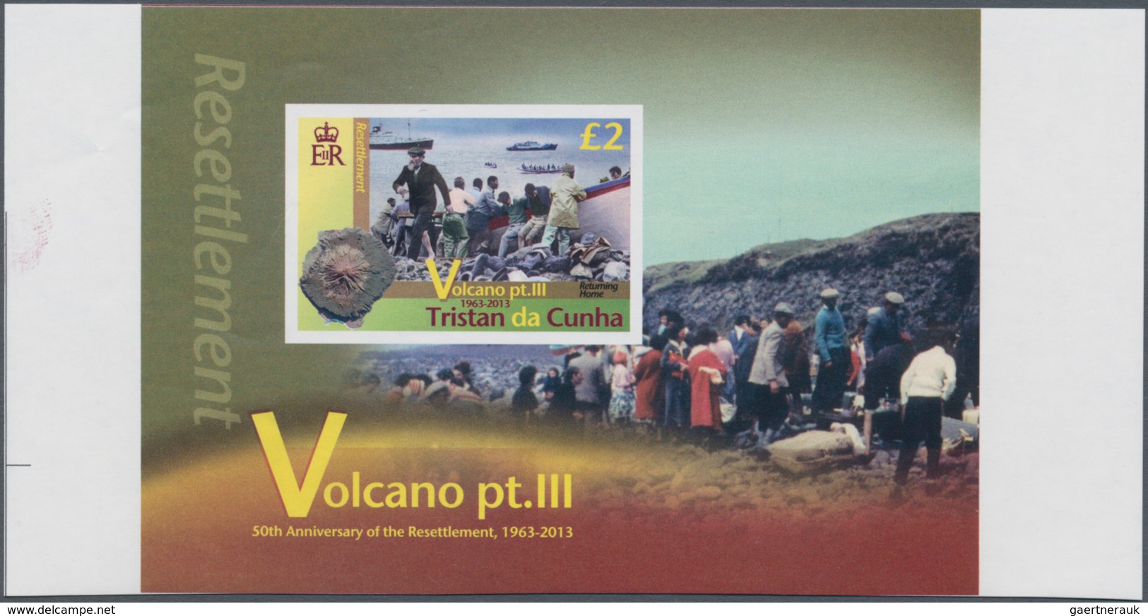 Tristan Da Cunha: 2013, 50th Anniversary Of The Resettlement Due To Volcanic Eruption Complete Set O - Tristan Da Cunha