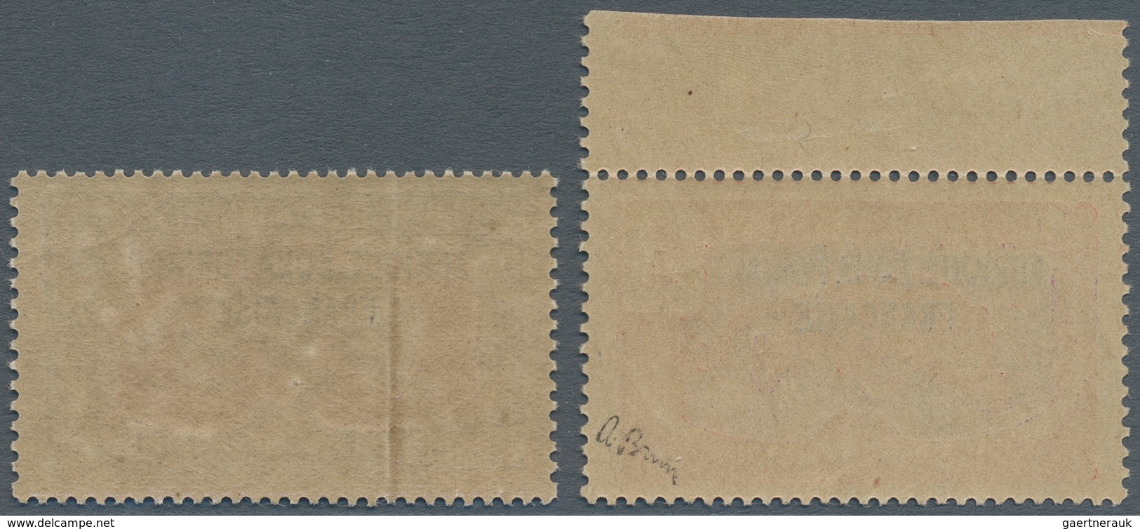 Tschad: 1924, Definitives, 1 C. And 2 C., Without Overprint "TCHAD", Mint Never Hinged, (Yv. No. 19 - Chad (1960-...)