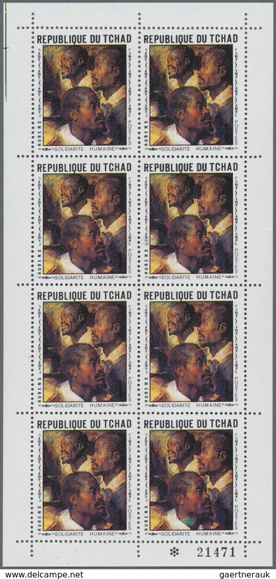 Tschad: 1977 Peter Paul Rubens 400th Birthday Two Sheets Per 8 Unused Never Hinged Original Gum - Chad (1960-...)