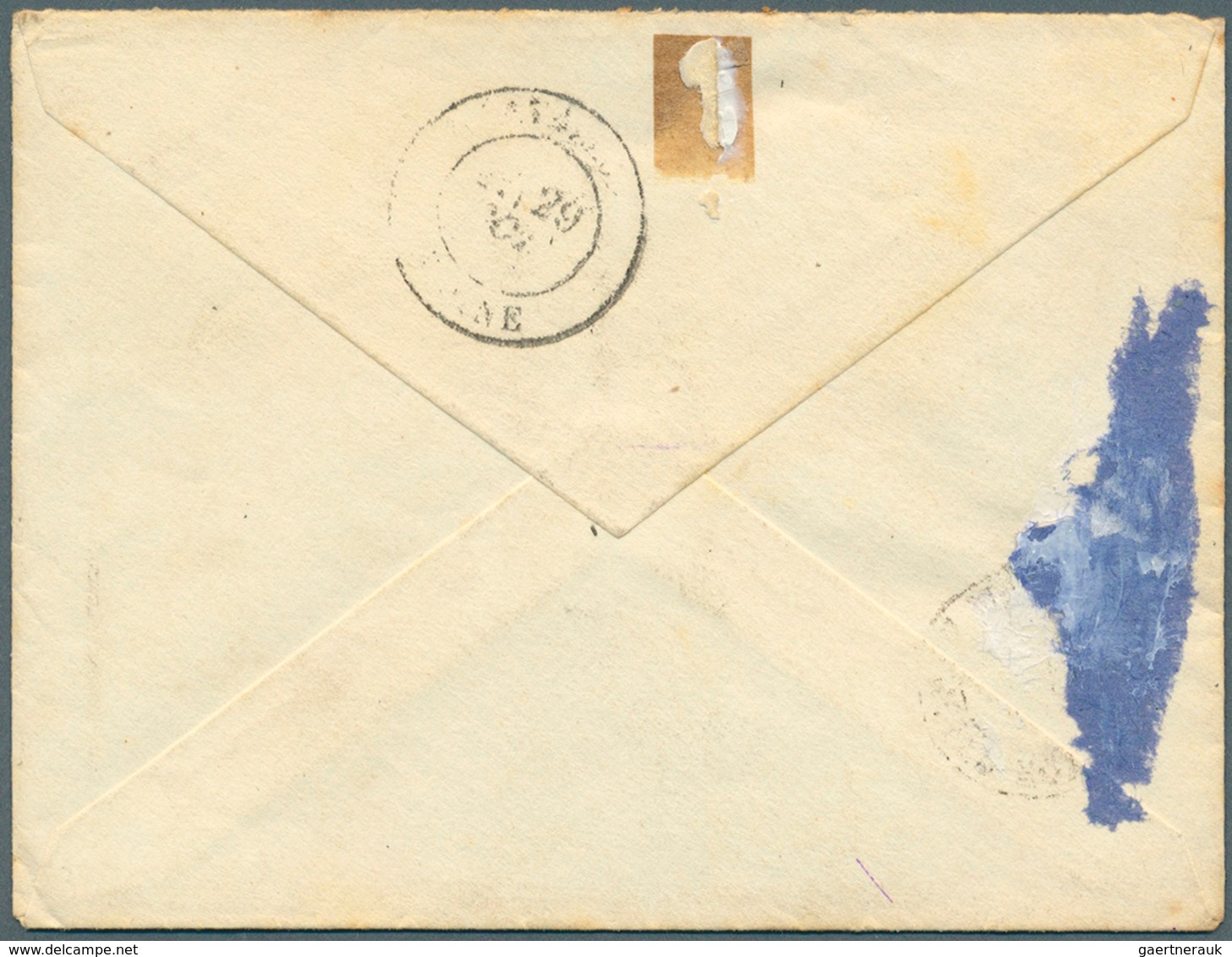 Tunesien: 1881, 23.10.: Rare "Corps Exp. De Tunisie Tunis" Post Mark On Filed Post Letter To France. - Tunesië (1956-...)