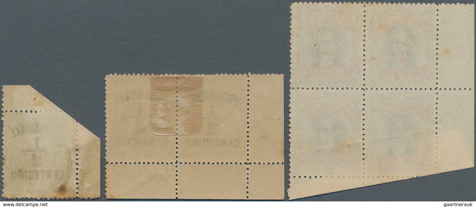 Uruguay: 1898, Provisional Overprints, Lot Of 13 Stamps Incl. Overprint On Debris, Shifted/divided O - Uruguay