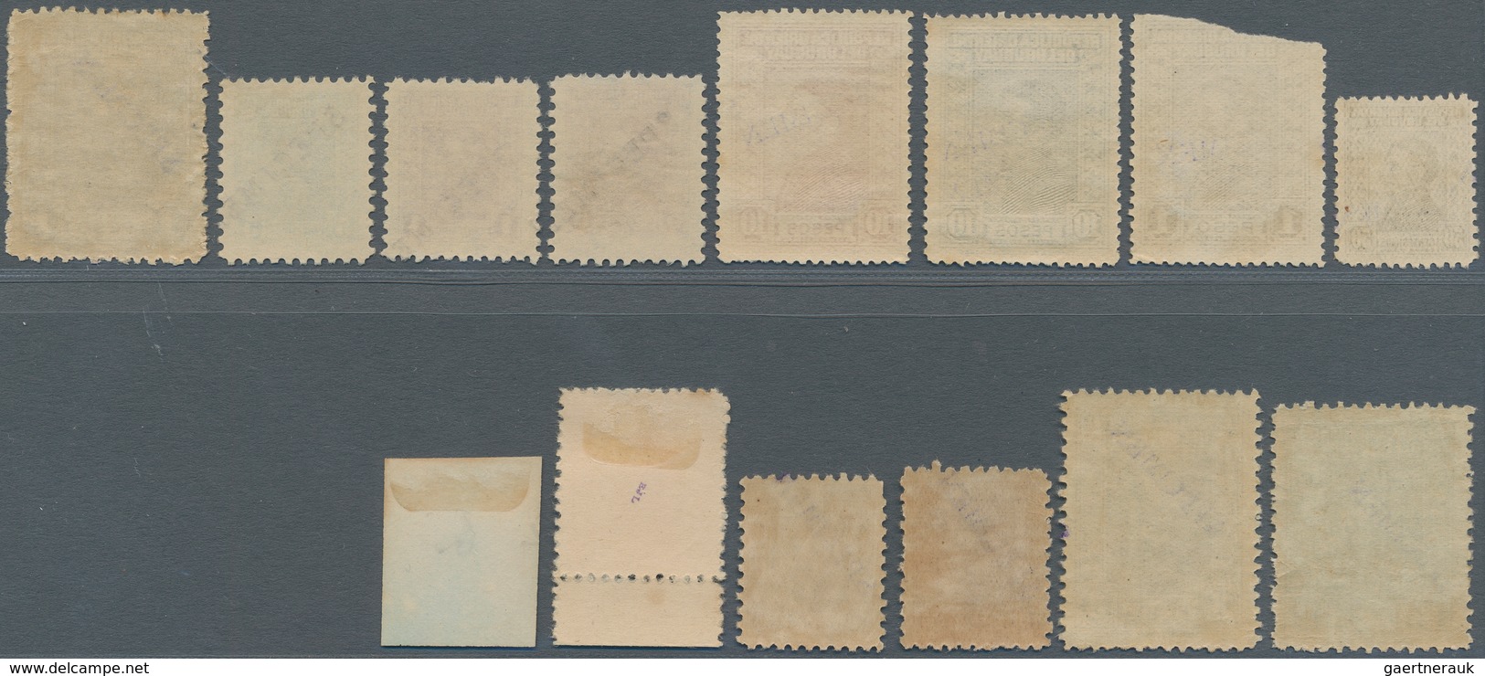 Uruguay: 1928/1936, General José Gervasio Artigas, set of 80 specimen/essays (one stamp damaged, par